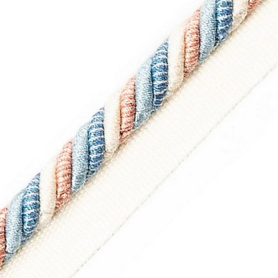 Scalamandre Trim MILADY CORD WITH TAPE C SUMMER SKY/CREAM