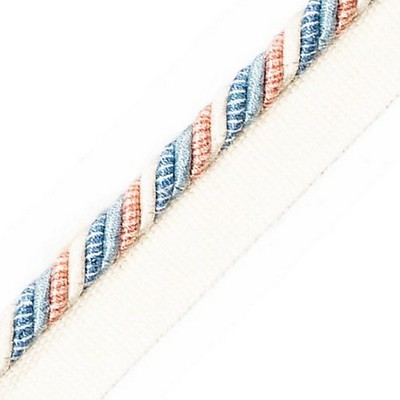 Scalamandre Trim MILADY CORD WITH TAPE A SUMMER SKY/CREAM