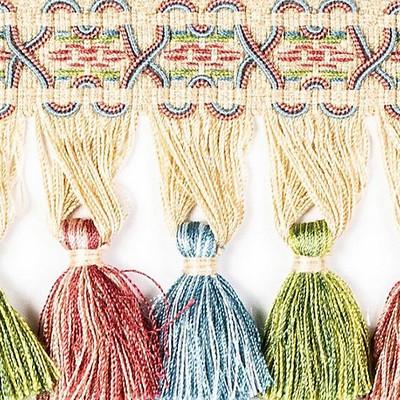 Scalamandre Trim MILADY TASSEL FRINGE SPECTRUM/CREAM