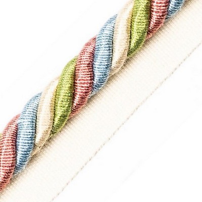 Scalamandre Trim MILADY CORD WITH TAPE B SPECTRUM/CREAM