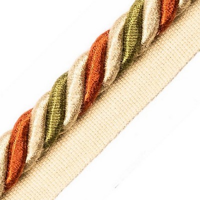 Scalamandre Trim MILADY CORD WITH TAPE B TERRACOTTA/MOSS