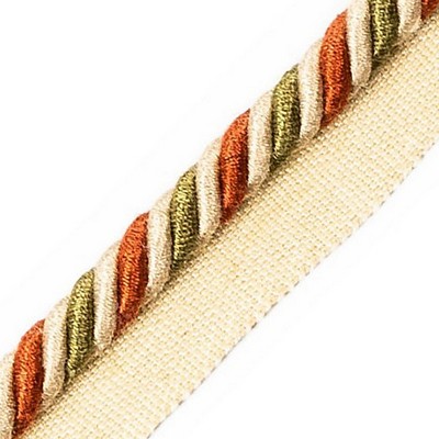 Scalamandre Trim MILADY CORD WITH TAPE C TERRACOTTA/MOSS