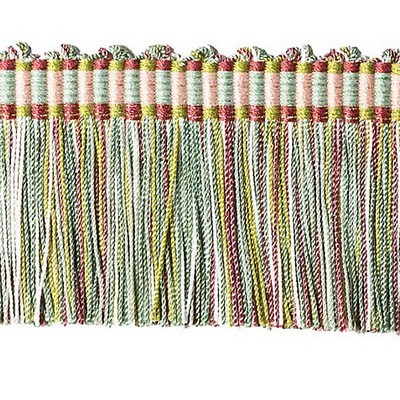 Scalamandre Trim MILADY CUT FRINGE SEAFOAM/ROSE/CHARTREUSE