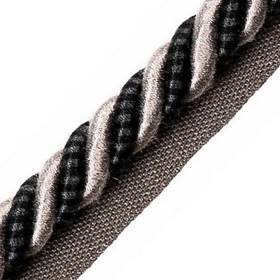 Scalamandre Trim BAYADERE CORD WITH TAPE A CAVIAR