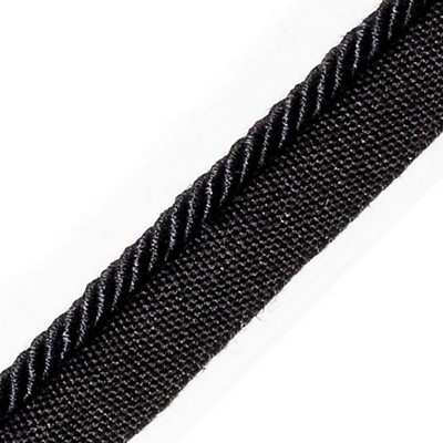 Scalamandre Trim AMBIANCE CORD WITH TAPE C NOIR
