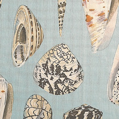 Scalamandre COQUINA MULTI ON SEA BLUE