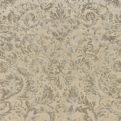 Scalamandre PALLADIO VELVET DAMASK ANTIQUE SILVER
