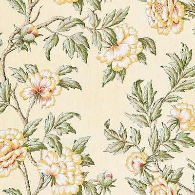 Scalamandre PEONIA LINEN PRINT SUNLIGHT