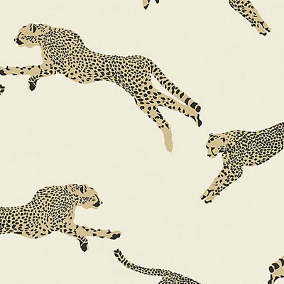 Scalamandre LEAPING CHEETAH COTTON PRINT DUNE