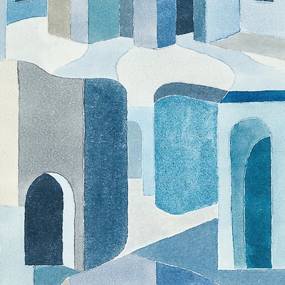 Scalamandre RIAD COTTON PRINT MEDITERRANEAN