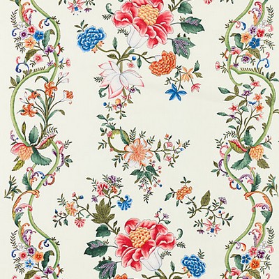 Scalamandre CAMELLIA TRELLIS CREAM MULTI