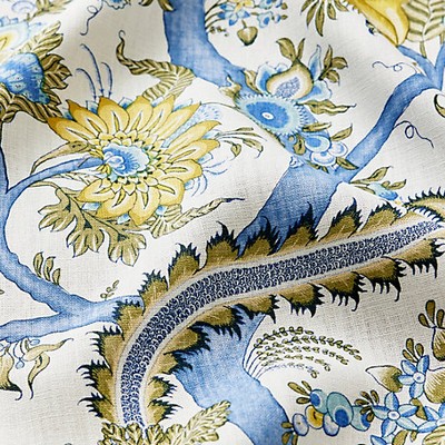 Scalamandre METROPOLITAN PALAMPORE PRINT SKY AND SUNLIGHT