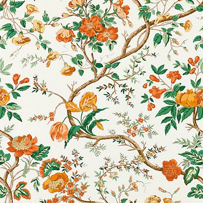 Scalamandre PERSEPHONE PRINT PERSIMMON