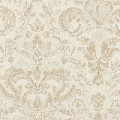 Scalamandre ELIZABETH DAMASK EMBROIDERY ALABASTER