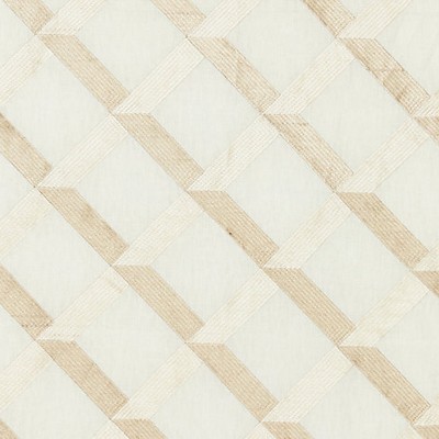 Scalamandre LATTICE EMBROIDERY ALABASTER