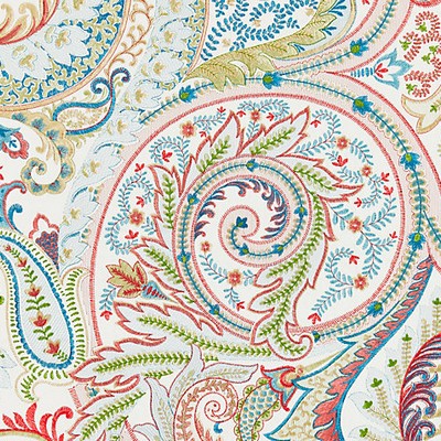Scalamandre MALABAR PAISLEY EMBROIDERY BLOOM
