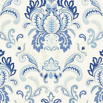 Scalamandre AVA DAMASK EMBROIDERY PORCELAIN