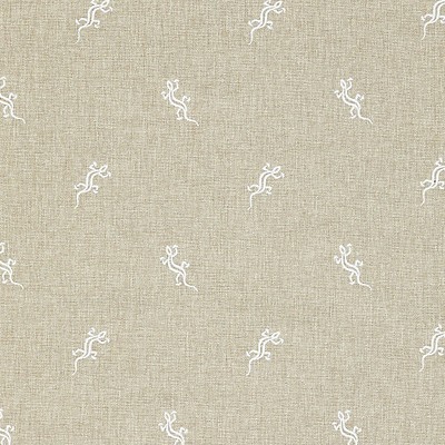 Scalamandre GECKO EMBROIDERY - OUTDOOR LIMESTONE