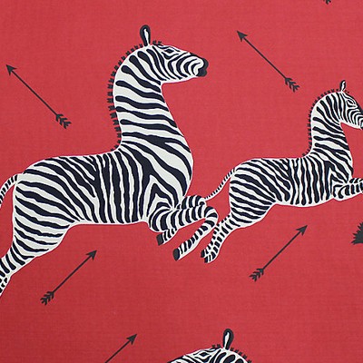 Scalamandre ZEBRAS MASAI RED