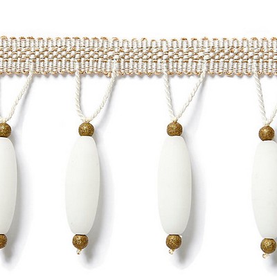 Scalamandre Trim VIONNET BEADED FRINGE ALABASTER