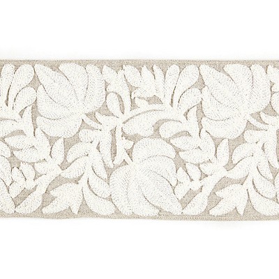 Scalamandre Trim COVENTRY EMBROIDERED TAPE FLAX