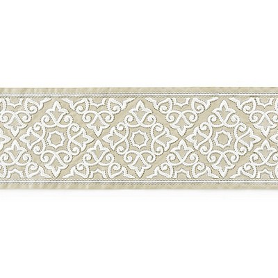 Scalamandre Trim ORNAMENTAL EMBROIDERED TAPE LINEN