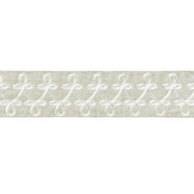 Scalamandre Trim EMPRESS EMBROIDERED TAPE LINEN