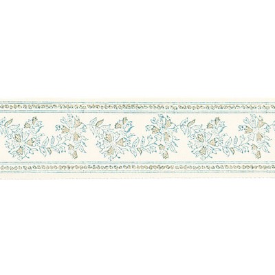 Scalamandre Trim CITRA BLOCK PRINT TAPE MISTY ISLAND