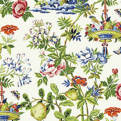 Scalamandre Wallcoverings SHANTUNG GARDEN BLOOM