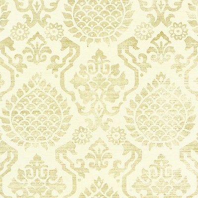 Scalamandre Wallcoverings SURAT SISAL BURNISHED GOLD ON CREAM