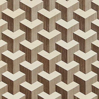 Scalamandre Wallcoverings FORTE - SISAL COFFEE & CREAM