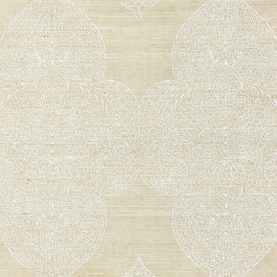 Scalamandre Wallcoverings TAJ EMBROIDERED SISAL CHAI