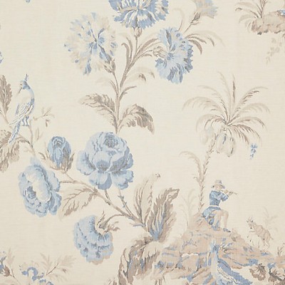 Scalamandre SOMERSET SILK WARP PRINT PORCELAIN
