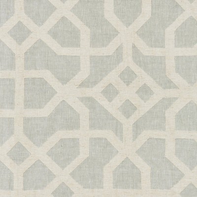 Scalamandre LINEN LATTICE MINERAL & GREIGE