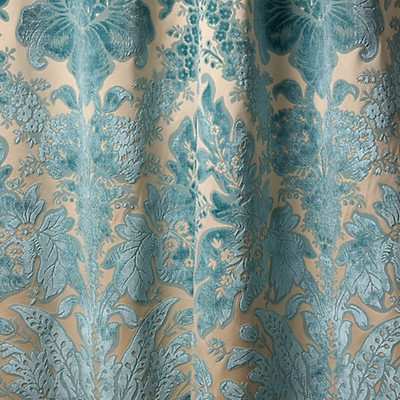 Scalamandre REGIS VELVET DAMASK AZURE
