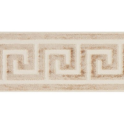 Scalamandre Trim GREEK KEY VELVET TAPE FAWN