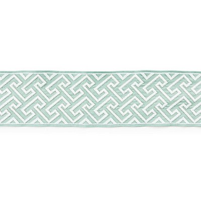 Scalamandre Trim LABYRINTH EMBROIDERED TAPE AQUAMARINE