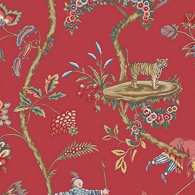 Scalamandre Wallcoverings CHINOISE EXOTIQUE TOMATO