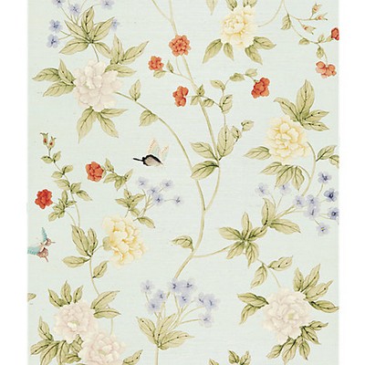 Scalamandre Wallcoverings LUOYANG GARDEN SISAL SKY