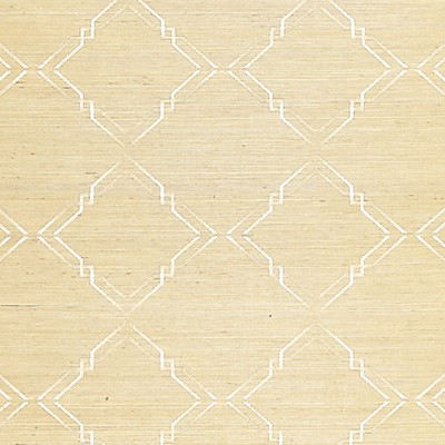 Scalamandre Wallcoverings MONROE EMBROIDERED GRASSCLOTH PAPYRUS