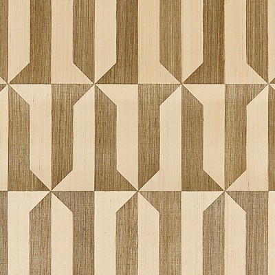 Scalamandre Wallcoverings MEZZO - SISAL CHAMPAGNE & GALLEON GOLD