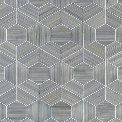 Scalamandre Wallcoverings HIVE - ABACA BLUE ICE