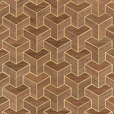 Scalamandre Wallcoverings FORTE - WOOD CHERRYWOOD