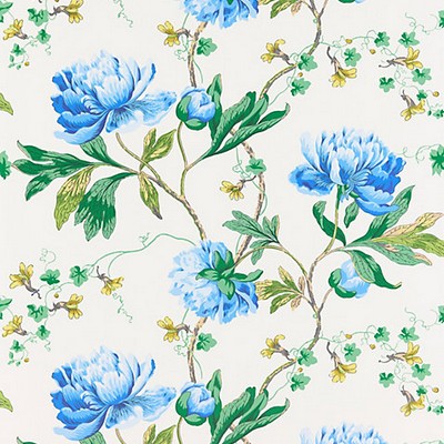Scalamandre Wallcoverings ISADORA WALLCOVERING BLUEBONNET
