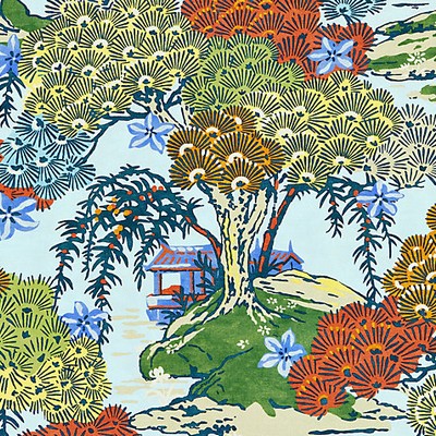 Scalamandre SEA OF TREES KALEIDESCOPE