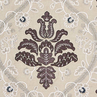 Scalamandre ISABELLA EMBROIDERY GRAPHITE