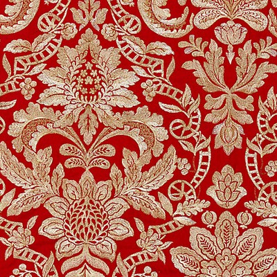 Scalamandre ELIZABETH DAMASK EMBROIDERY CARNELIAN