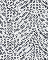 Scalamandre Willow Vine Embroidery Navy Fabric