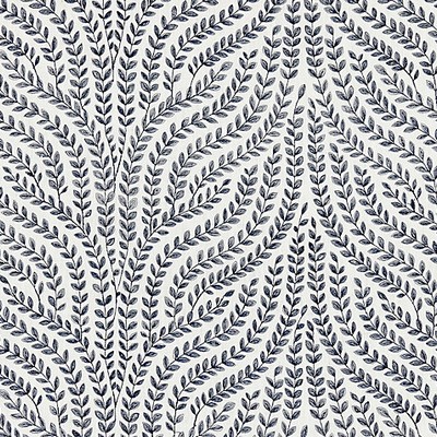 Scalamandre WILLOW VINE EMBROIDERY NAVY