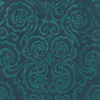 Scalamandre CIRRUS VELVET DAMASK EMERALD